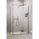 Radaway Furo Brushed Copper KDJ drzwi prysznicowe 52,2 cm prawe miedź szczotkowana/szkło przezroczyste 10104522-93-01R