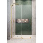 Radaway Furo SL Gold Walk-In drzwi prysznicowe 53,8 cm lewe złoty połysk/szkło przezroczyste 10306538-09-01L