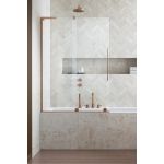 Radaway Furo SL Brushed Copper PND II drzwi parawanu 63,8 cm lewe miedź szczotkowana/szkło przezroczyste 10309638-93-01L