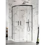 Radaway Idea Black PDD ścianki prysznicowe czarny mat/szkło przezroczyste 387140-54-01