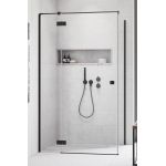 Radaway Essenza Black KDJ ścianka prysznicowa 33,7 cm czarny mat/szkło przezroczyste 10470337-54-01L