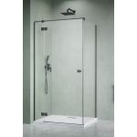 Radaway Essenza Brushed GunMetal KDJ ścianka prysznicowa 33,7 cm Gunmetal szczotkowany/szkło przezroczyste 10470337-92-01L