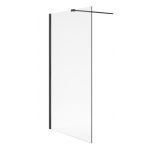 Excellent Vidoq ścianka prysznicowa walk-in 120 cm czarny mat/szkło przezroczyste KAEX.1506.1200.LP.BL