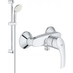 Zestaw Grohe Eurosmart bateria prysznicowa i zestaw prysznicowy New Tempesta 100 chrom (33555002, 27924001)