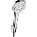 Hansgrohe Croma Select E zestaw prysznicowy ścienny biały/chrom 26425400