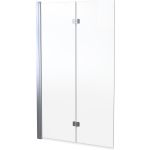 Oltens Sela parawan nawannowy 115 cm 2-częściowy chrom połysk/szkło przezroczyste 23202100