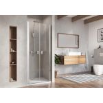 Radaway NES 8 DWD I drzwi prysznicowe 55 cm wnękowe lewe chrom/szkło przezroczyste 10077055-01-01L