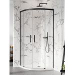 Radaway Idea PDD komplet ścianek czarny mat/szkło przezroczyste 387159-54-01