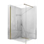 Rea Aero Gold Walk-In ścianka prysznicowa 100 cm profile złote REA-K8440