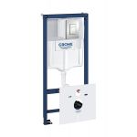 Grohe Rapid SL Fresh zestaw stelaż podtynkowy 5w1 z przyciskiem Skate Cosmopolitan chrom mat 39449000