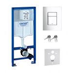 Zestaw Grohe Rapid SL z przyciskiem Skate Cosmopolitan chrom błyszczący (38539001, 38732000)