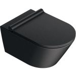 Catalano Zero miska WC wisząca Newflush czarny mat 1VS55NRNS