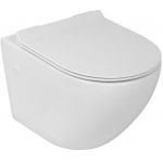 LaVita Sofi Slim miska WC z deską wolnoopadającą wisząca bez kołnierza biały połysk