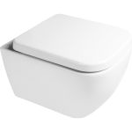 Zestaw Oltens Vernal miska WC wisząca PureRim z powłoką SmartClean z deską wolnoopadającą 42506000