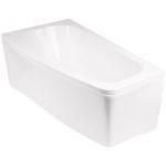 Zestaw Besco Luna wanna narożna 150x80 cm asymetryczna lewa z obudową (#WAL150NL, OAL150NL)