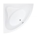 Besco Mia wanna narożna 130x130 cm symetryczna biała #WAM-130-NS
