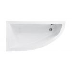 Besco Praktika wanna narożna 140x70 cm asymetryczna lewa biała #WAP-140-NL