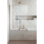 Radaway Furo Brushed Copper PND II drzwi parawanu 63,8 cm lewe miedź szczotkowana/szkło przezroczyste 10109638-93-01L