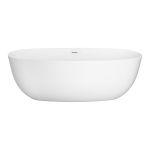 Oltens Ebba wanna wolnostojąca 170x80 cm owalna biała 12012000