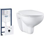 Grohe Bau Ceramic zestaw podtynkowy stelaż 5w1 z miską i deską wolnoopadającą (39450000, 39351000)