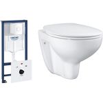 Grohe Bau Ceramic zestaw podtynkowy stelaż 5w1 z miską i deską wolnoopadającą (39451000, 39351000)