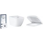 Grohe Euro Ceramic zestaw podtynkowy stelaż 5w1 z miską i deską wolnoopadającą (38827000, 3932800H, 39330001)