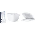 Grohe Euro Ceramic zestaw podtynkowy stelaż 5w1 z miską i deską wolnoopadającą (39449000, 3932800H, 39330001)