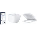Grohe Euro Ceramic zestaw podtynkowy stelaż 5w1 z miską i deską wolnoopadającą (39451000, 3932800H, 39330001)