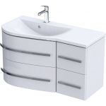 Zestaw Oristo Opal umywalka z szafką 90 cm lewy biały/połysk (OR30SD4S901L, UMEOP9092L)