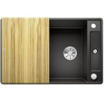 Blanco Axia III 45 S-F zlewozmywak 77x50 cm z Silgranit PuraDur czarny 525843