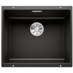 Blanco Subline 500-U zlewozmywak granitowy 50x40 cm czarny 525995