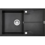 Deante Andante Flush zlewozmywak granitowy 1-komorowy 78x49 cm grafit metalik ZQNG11F