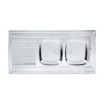 Franke Daria DSN 721 zlewozmywak stalowy 120x60 cm jedwab 103.0360.880