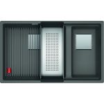 Franke Kanon KNG 120 zlewozmywak 76x46 cm Fragranite kamienny szary 125.0528.639