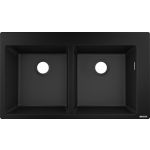 Hansgrohe S510-F770 zlewozmywak granitowy 86x49 cm czarny grafit 43316170