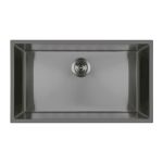 Oltens Stalvask zlewozmywak stalowy 76x44 cm czarny 71102300