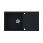 Pyramis Sparta Plus zlewozmywak granitowy 78x48 cm karbon 070053001