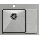 Quadron Russel 116 zlewozmywak stalowy 60x48 cm wpuszczany lewa komora stal szlachetna HB7911BS
