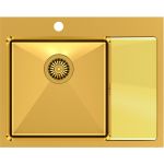 Quadron Russel 116 zlewozmywak stalowy 60x48 cm wpuszczany złoty HB7911PVDBSG1