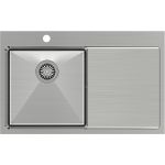 Quadron Russel 111 zlewozmywak stalowy 78x49 cm wpuszczany lewa komora stal szlachetna HB7912BS