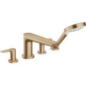 Hansgrohe Talis E bateria wannowo-prysznicowa 4-otworowa brąz szczotkowany 71748140