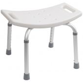 AWD Interior krzesło prysznicowe dla niepełnosprawnych biały/aluminium AWD02331411