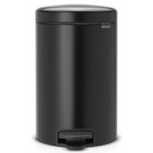 Brabantia NewIcon kosz na śmieci 12 l pedałowy czarny mat 113741