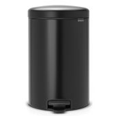 Brabantia NewIcon kosz na śmieci 20 l pedałowy czarny mat 114106