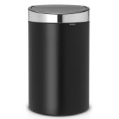 Brabantia Touch Bin New kosz na śmieci 40 l czarny mat/chrom 114847