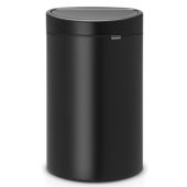 Brabantia Touch Bin New kosz na śmieci 40 l czarny mat 114946