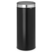 Brabantia Touch Bin New kosz na śmieci 30 l czarny mat/chrom 115448