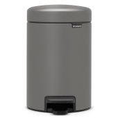 Brabantia NewIcon kosz na śmieci 3 l pedałowy szary 126260