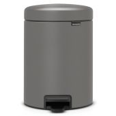 Brabantia NewIcon kosz na śmieci 5 l pedałowy szary 126284