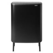 Brabantia Bo Touch Bin Hi pojemnik na odpady 60 l do segregacji czarny mat 130625